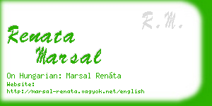 renata marsal business card
